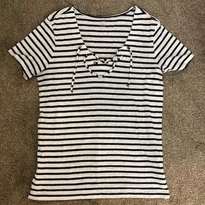 Black and White Striped Shirt